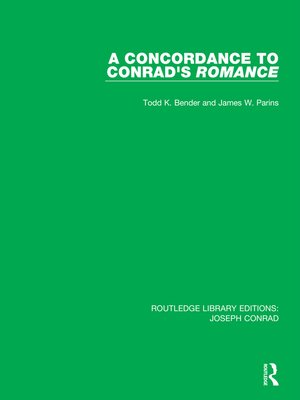 cover image of A Concordance to Conrad's Romance